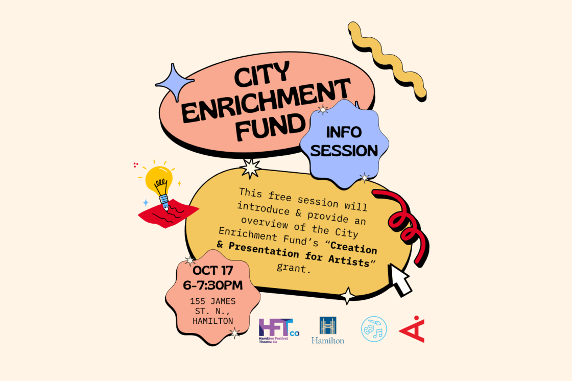 This image is the poster for our City Enrichment Fund session.