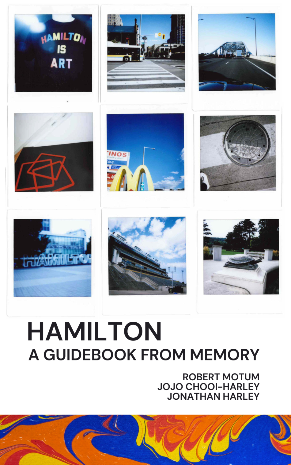 This image is the poster artwork for "Hamilton: a guidebook from memory."