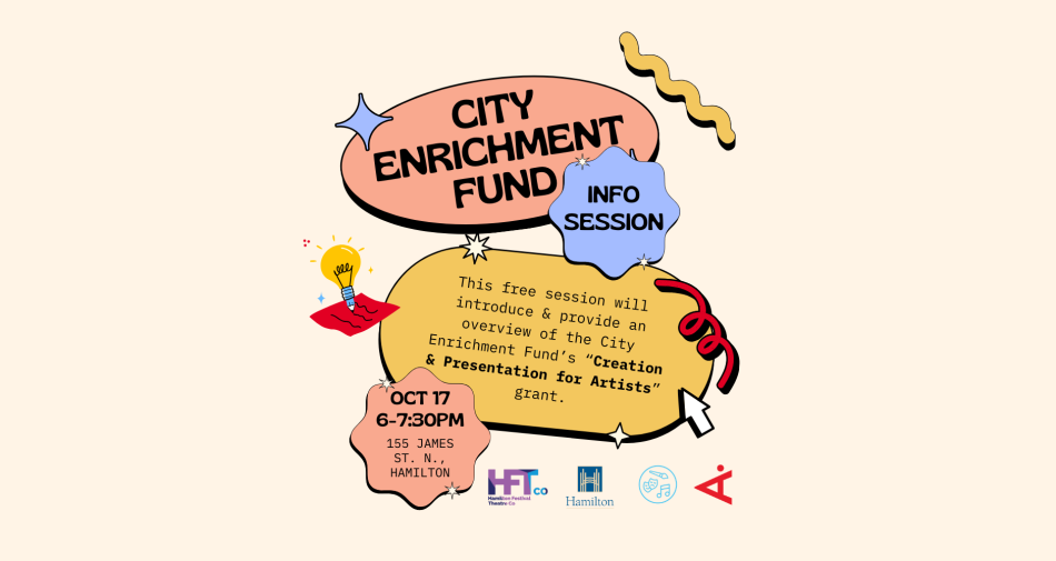 This image is the poster for our City Enrichment Fund session.